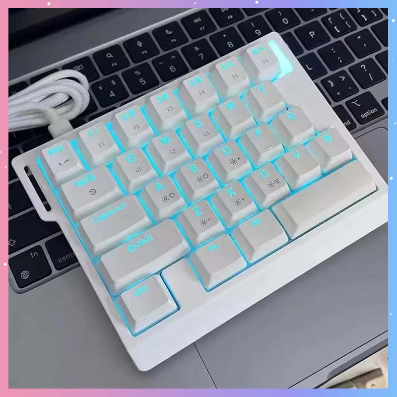 Gaming Keyboard Mechanical - HE30 Keyboard Gaming Mekanik 29 Tombol