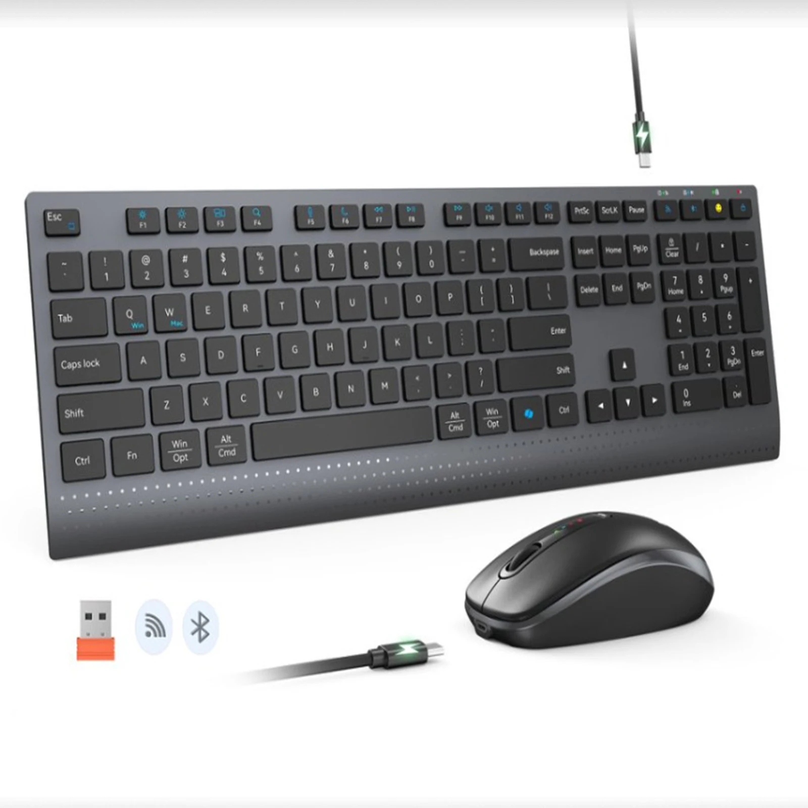 Gaming Keyboard And Mouse Set - Set Mouse Keyboard Nirkabel Mode Ganda