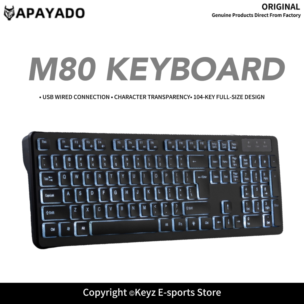 Keyboard Gaming Mac - Keyboard Gaming USB Berkabel Ultra Tipis