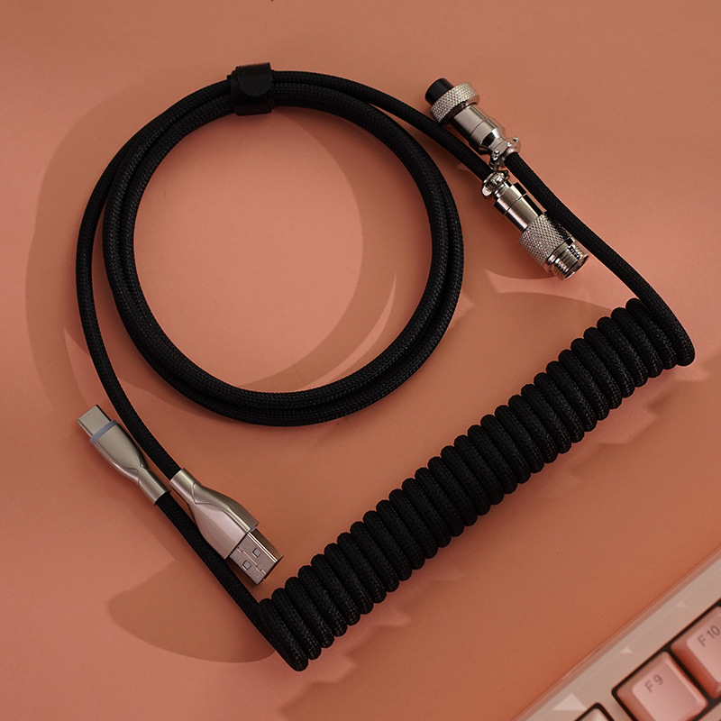 Gaming Keyboard Type C - Kabel USB Tipe C Aviator Coiling
