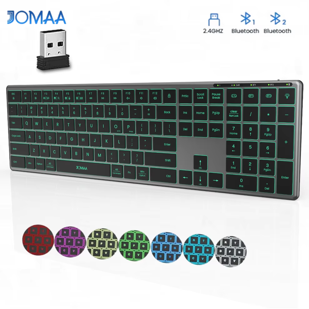 Gaming Keyboard No Number Pad - Keyboard Bluetooth Lampu Latar Keyboard Nirkabel