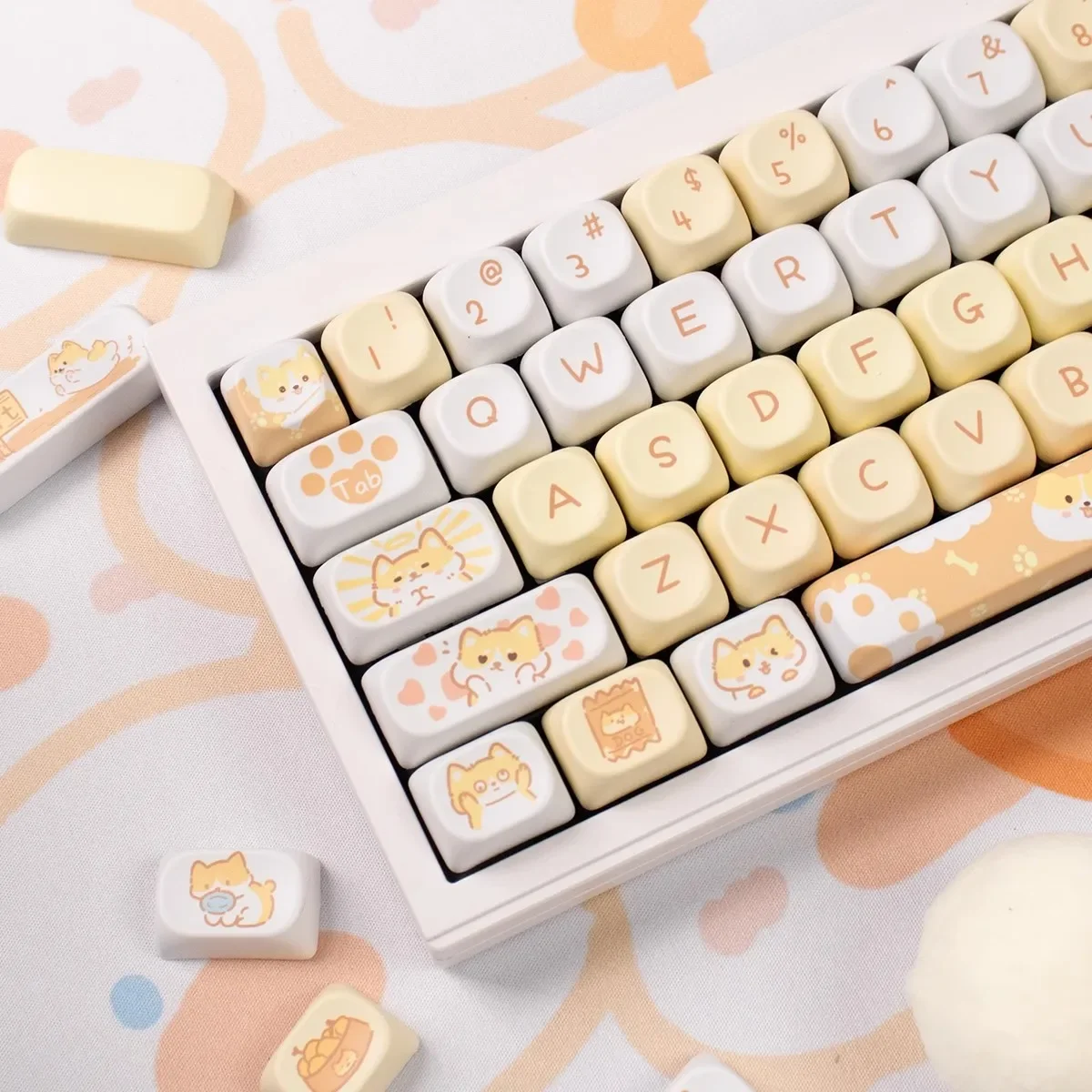 Gaming Keyboard 2026 - 2026 Baru 95Keys MOA Profile Shiba