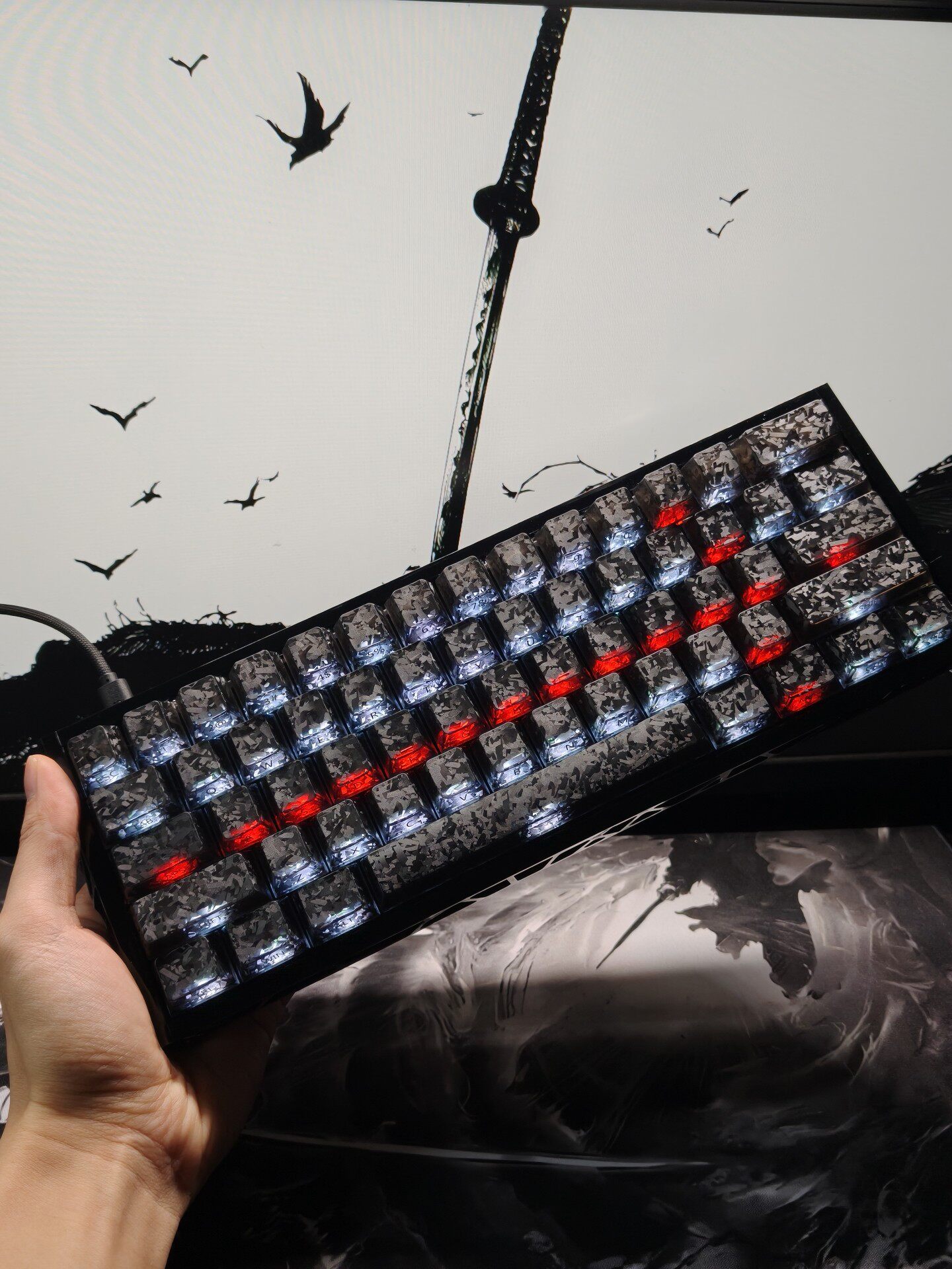 Gaming Keyboard No Number Pad - Keyboard Gaming Kompak 60% Layout Kustom