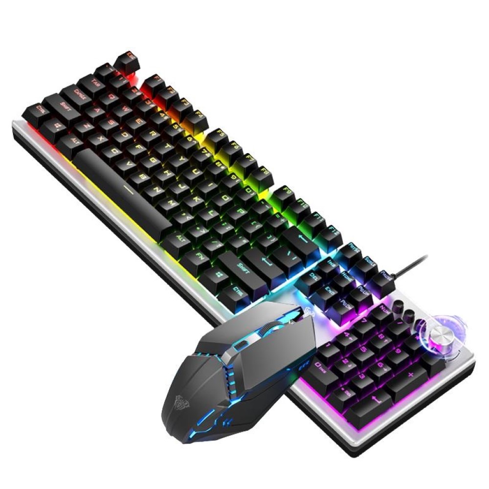 Gaming Keyboard And Mouse Set - AULA Keyboard dan Mouse Gaming Berkabel,