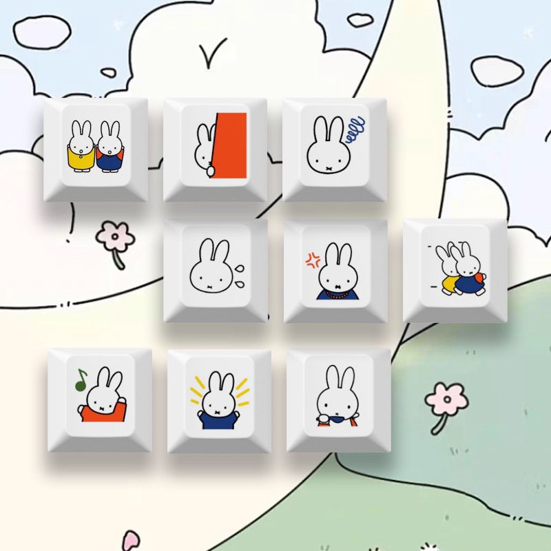 Keycap kelinci Miffy baru, kar - Gaming Keyboard Mechanical ulasan dan harga