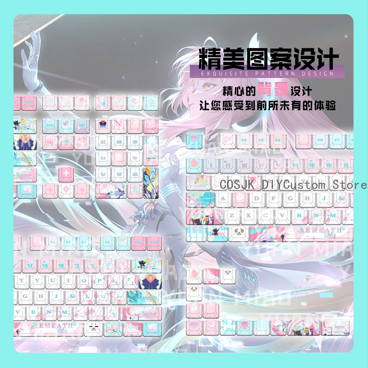 122 Tombol Anime Wuthering Wav - Gaming Keyboard Top ulasan dan harga