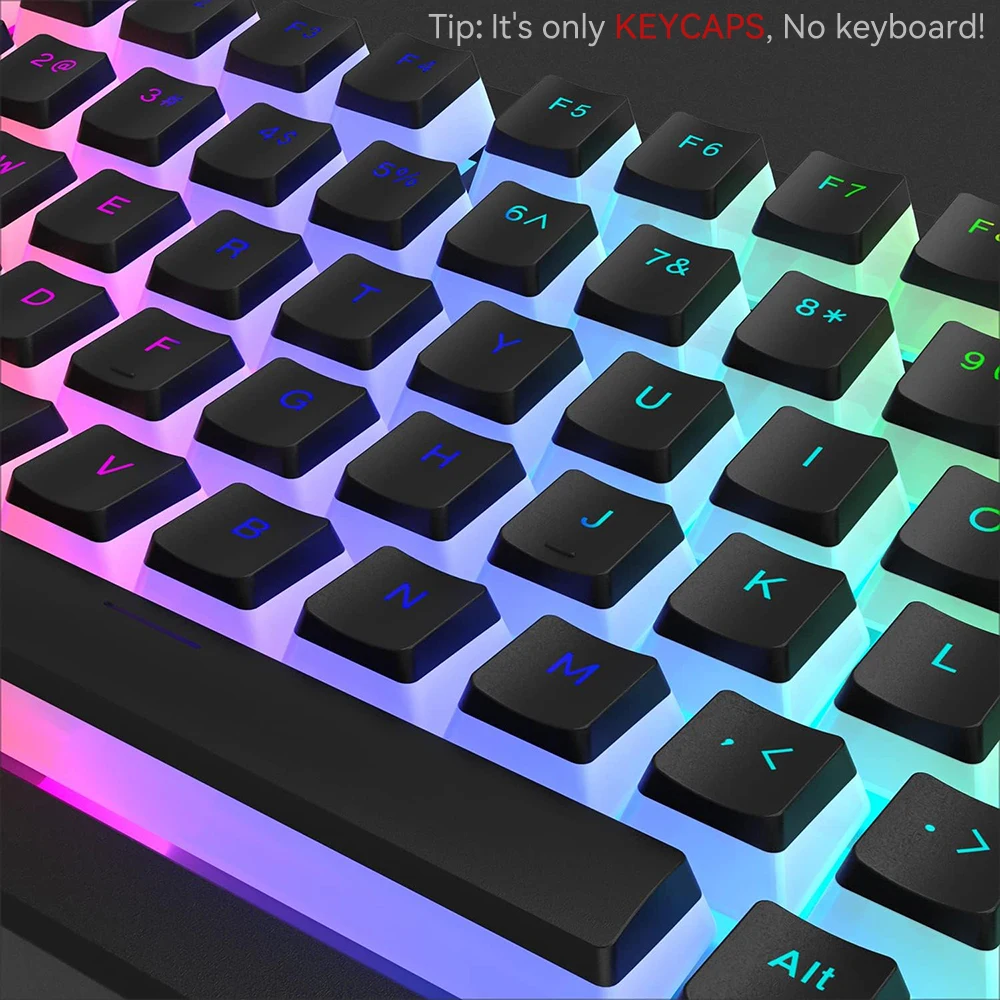 Keycap PBT Puding Baru 129 Tom - Gaming Keyboard And Mouse Combo ulasan dan harga