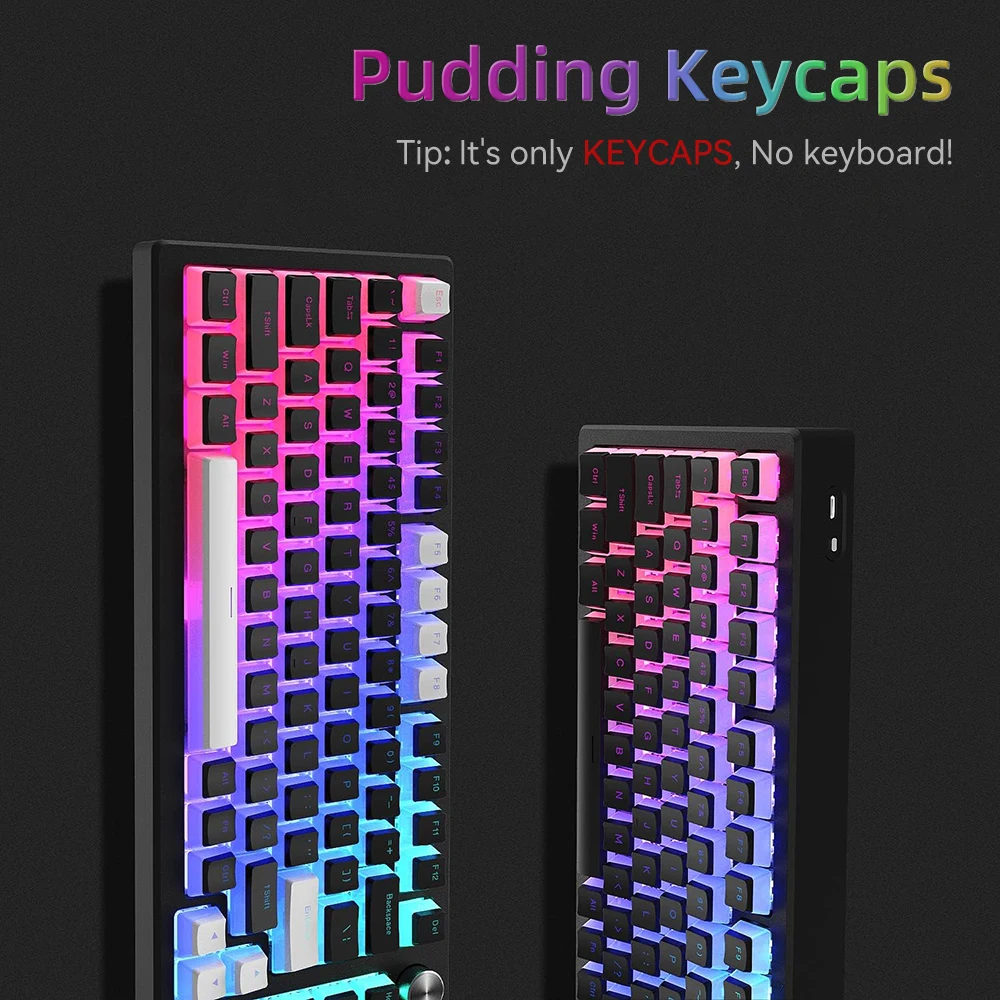 Keycap PBT Puding Baru 129 Tom - Gaming Keyboard And Mouse Combo ulasan dan harga