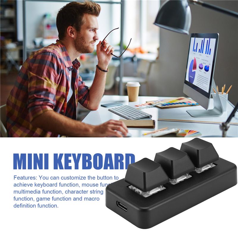 MK321 Keyboard Mini Makro yang - Gaming Keyboard Mechanical ulasan dan harga