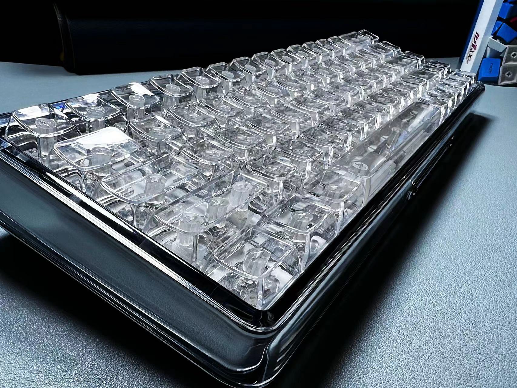 132 Tombol Keycaps Kristal Tra - Keyboard Gaming Black ulasan dan harga