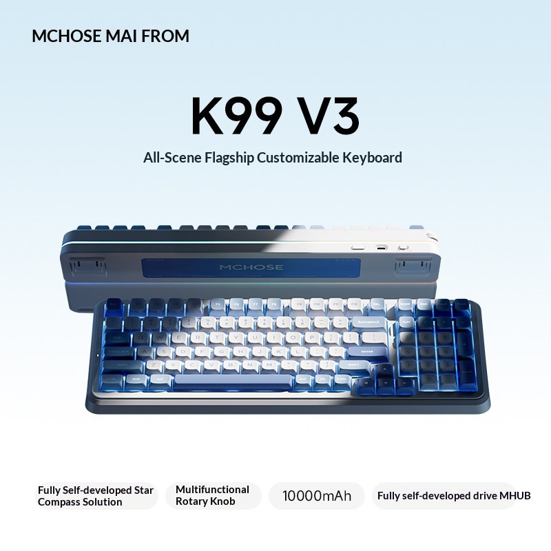 MCHOSE K99 V3 Mode Keyboard Me - Gaming Keyboard Mechanical ulasan dan harga