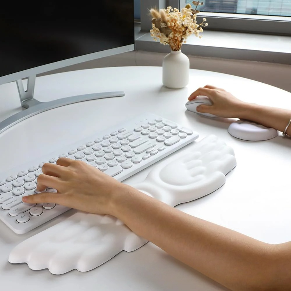 Mousepad Ergonomis Angel Keybo - Gaming Keyboard And Mouse Set ulasan dan harga