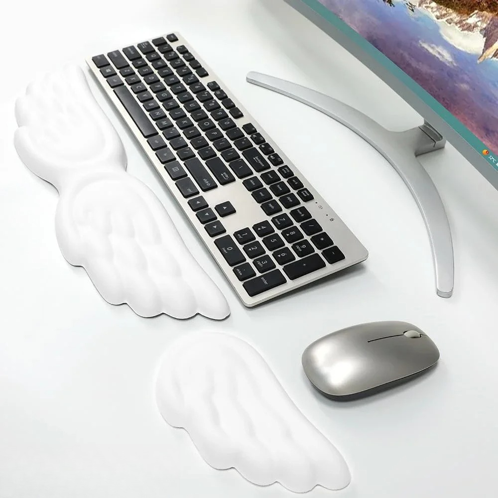 Mousepad Ergonomis Angel Keybo - Gaming Keyboard And Mouse Set ulasan dan harga
