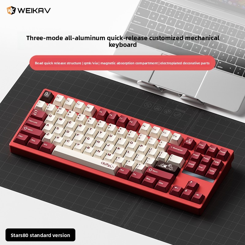WEIKAV STARS80 TKL Keyboard Me - Keyboard Gaming Mac ulasan dan harga