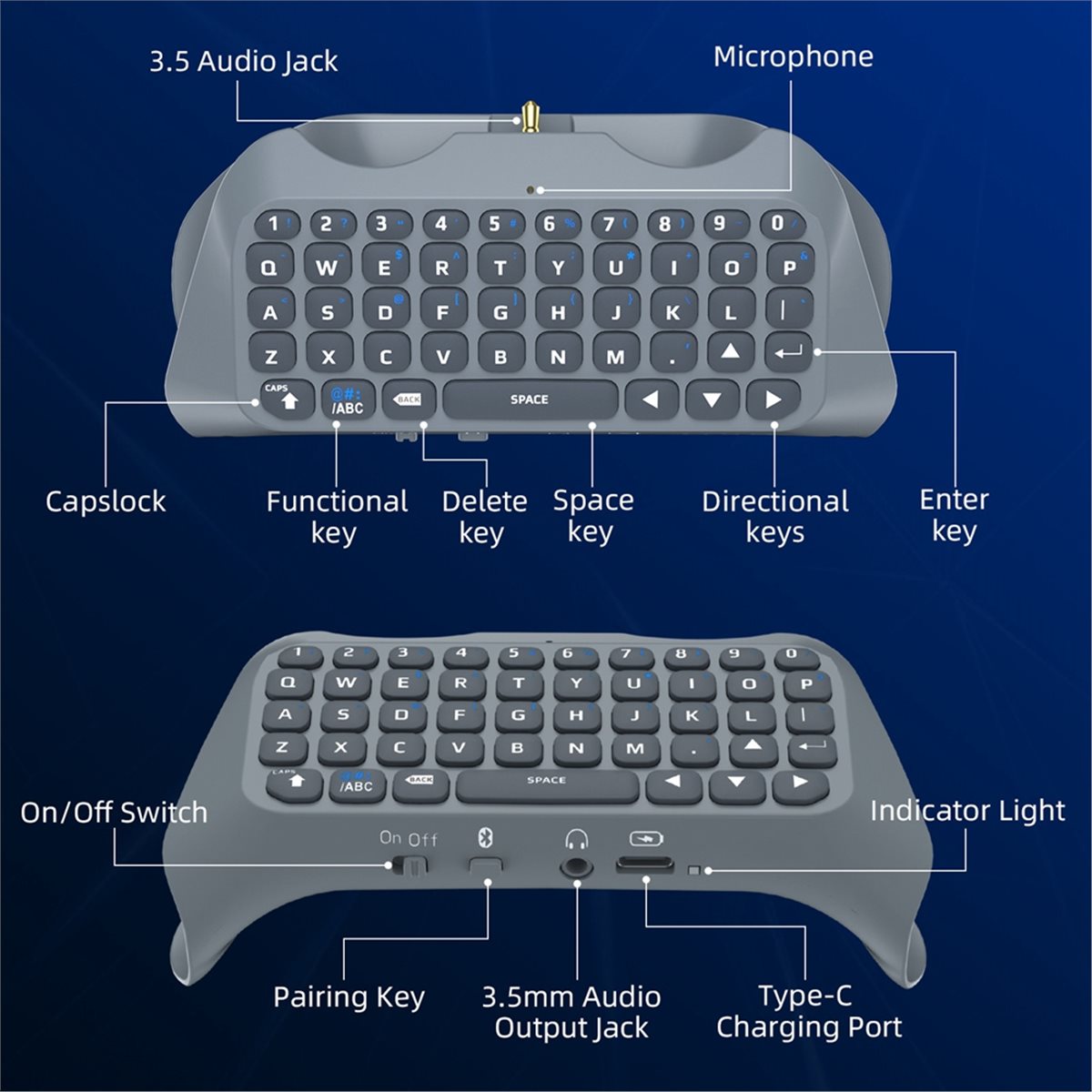 Goodidea 3.5Mm Keyboard Nirkab - Gaming Keyboard Mini ulasan dan harga