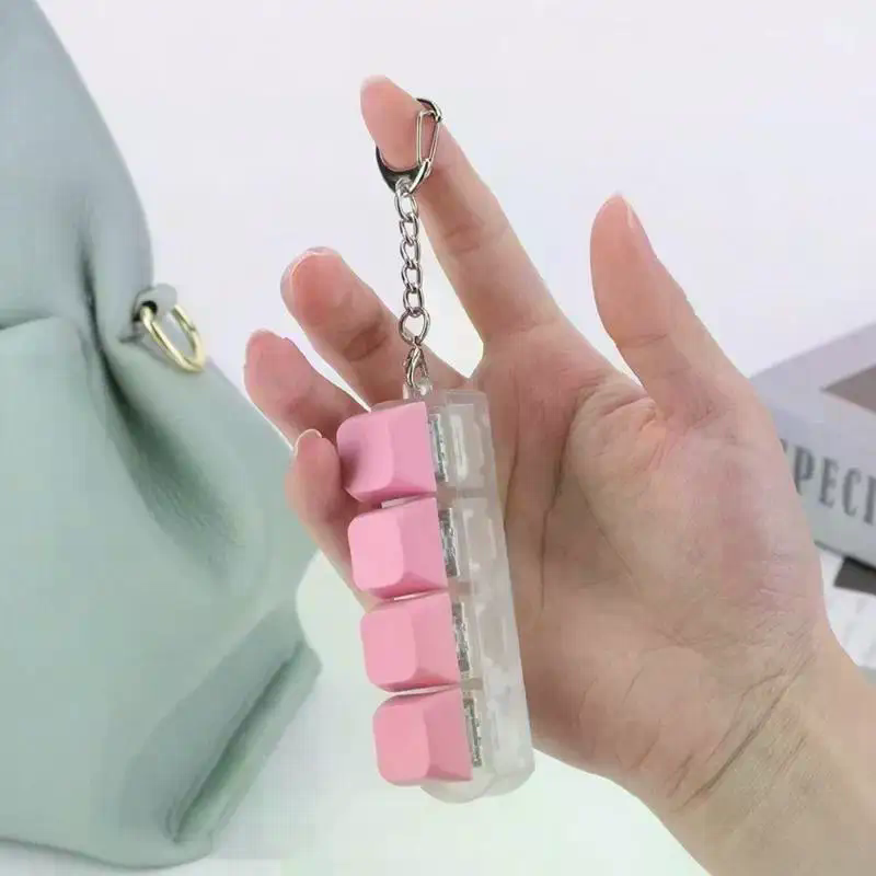 Mainan Fidget Keychain Keyboar - Gaming Keyboard Mini ulasan dan harga