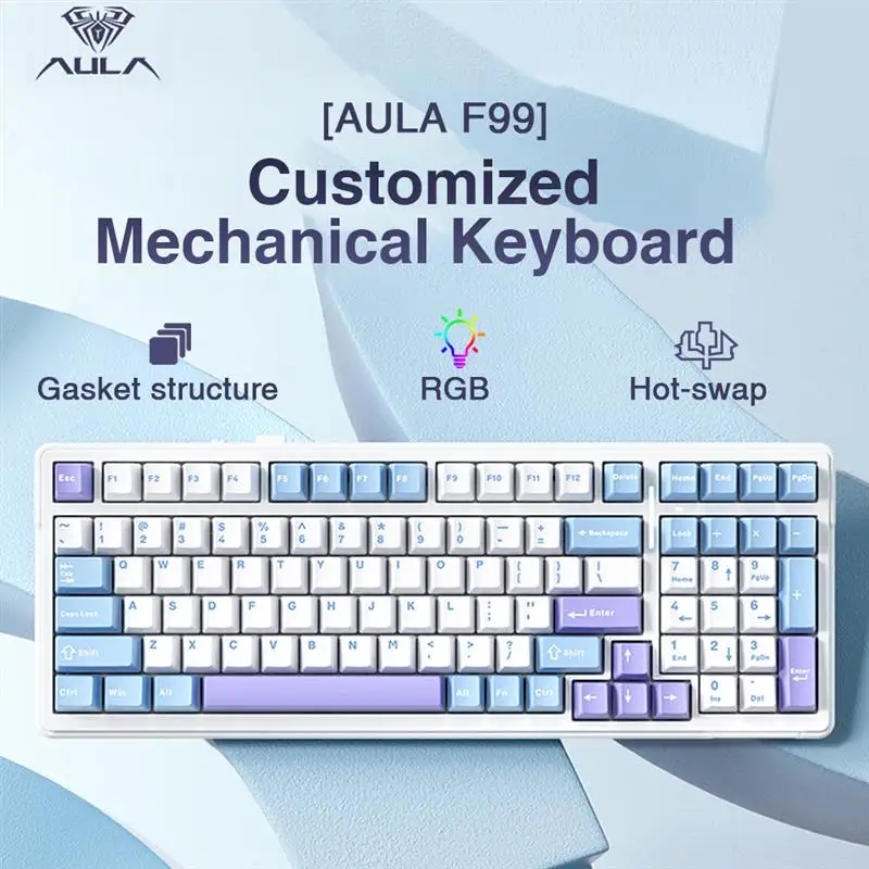 Aula F99 Keyboard Mekanikal Ga - Gaming Keyboard Bundle ulasan dan harga