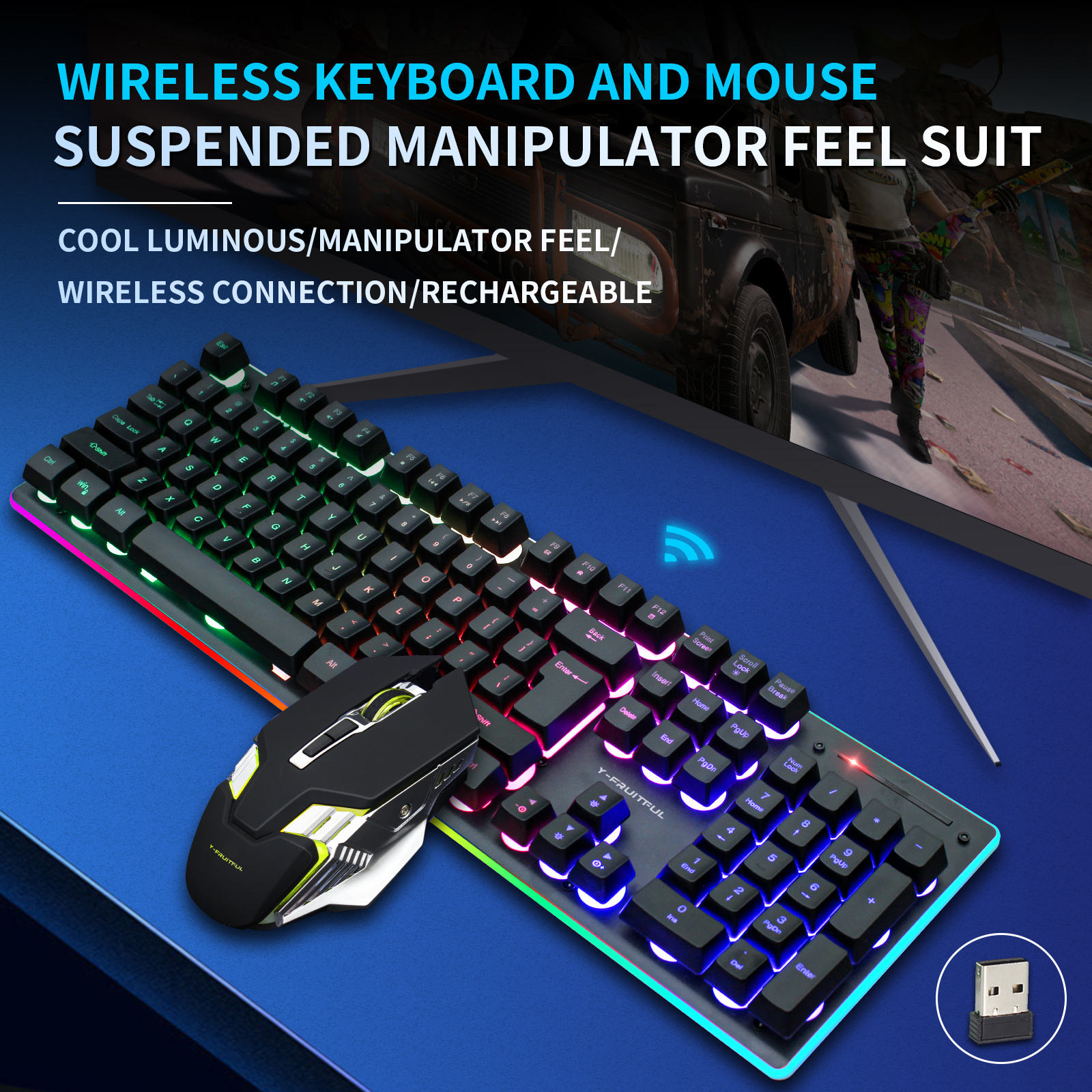 Kombo Keyboard dan Mouse Mekan - Gaming Keyboard And Mouse Combo ulasan dan harga