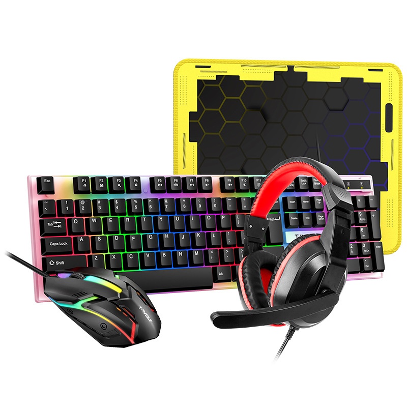 Keyboard Gaming Combo 4 in 1 R - Gaming Keyboard And Mouse Combo ulasan dan harga