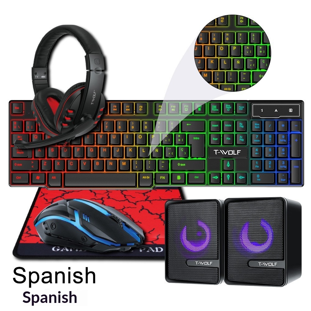 Keyboard Gaming Combo 4 in 1 R - Gaming Keyboard And Mouse Combo ulasan dan harga