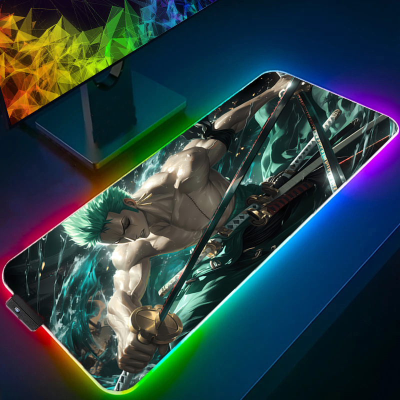ONE PIECE Zoro Mouse Pad RGB A - Gaming Keyboard Nearby ulasan dan harga