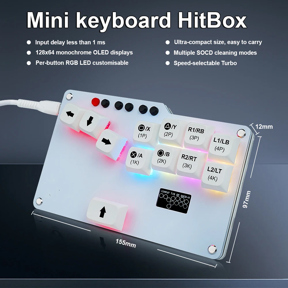 Hitbox Mini GP2040 CE Keyboard - Gaming Keyboard Mini ulasan dan harga