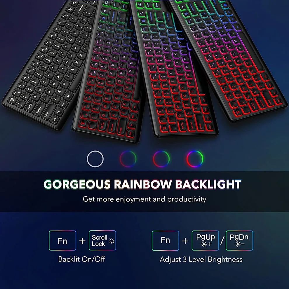 Set Keyboard dan Mouse nirkabe - Gaming Keyboard And Mouse Set ulasan dan harga