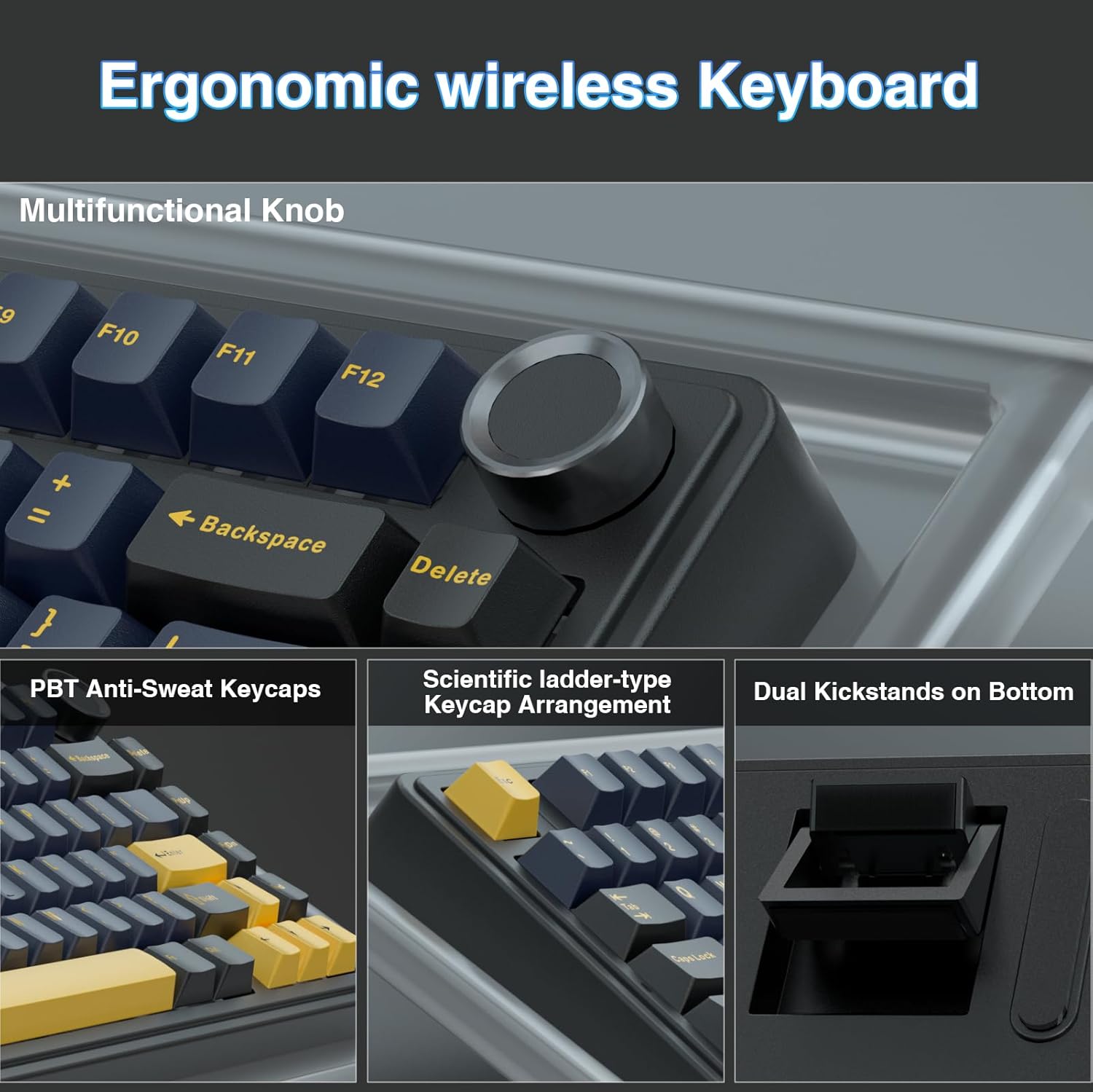 Keyboard Mekanik Aula F75, Tom - Gaming Keyboard No Number Pad ulasan dan harga