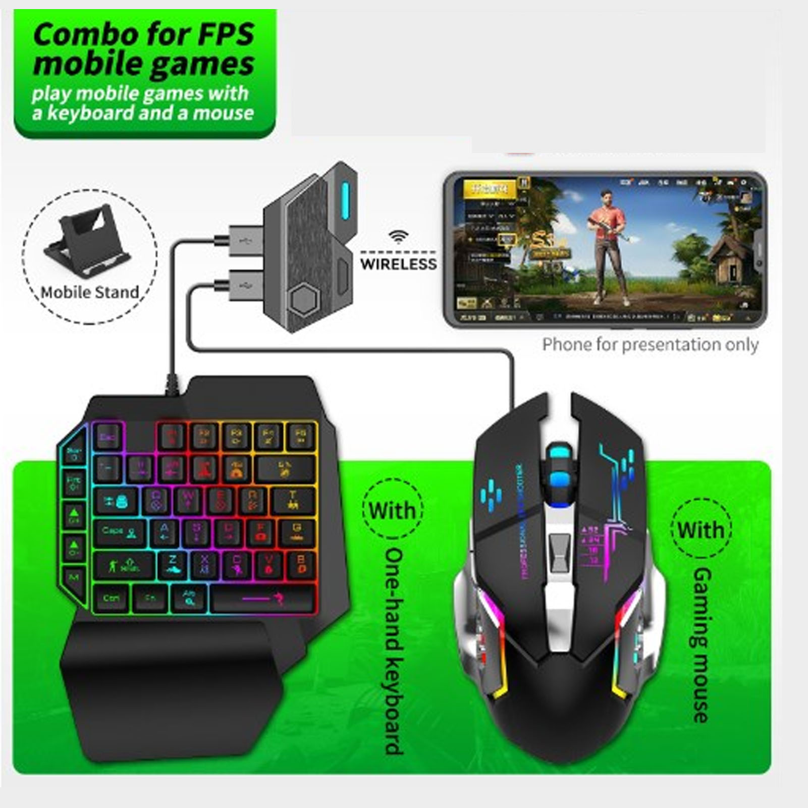 Paket Combo Game Mobile Koneks - Gaming Keyboard And Mouse Combo ulasan dan harga