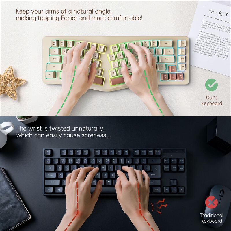 Keyboard Gaming A86 Split Ergo - Gaming Keyboard Not Typing ulasan dan harga