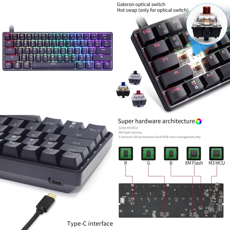 Keyboard Mekanik Gaming Mini 6 - Gaming Keyboard Mechanical ulasan dan harga