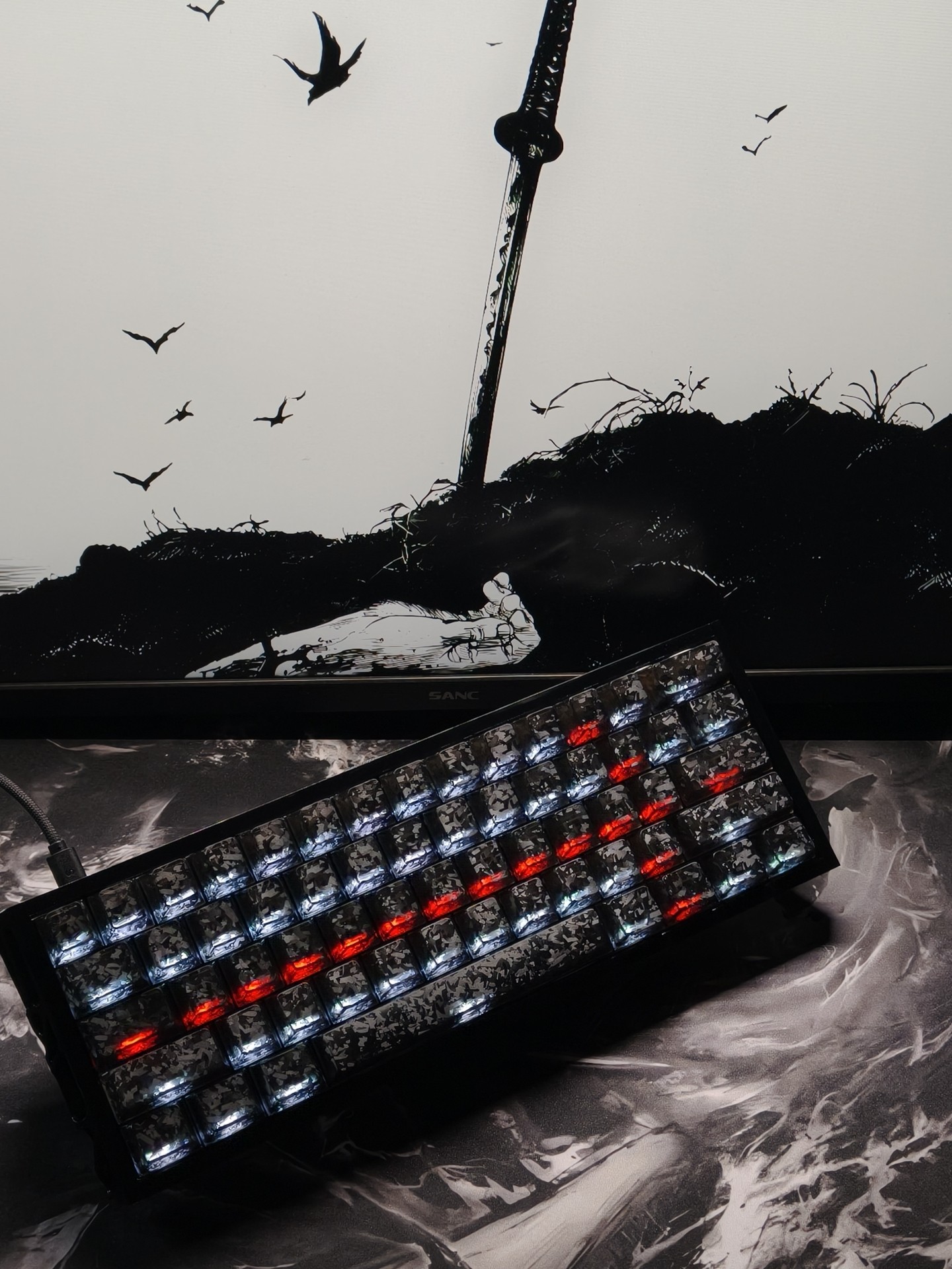 Keyboard Gaming Kompak 60% Lay - Gaming Keyboard No Number Pad ulasan dan harga