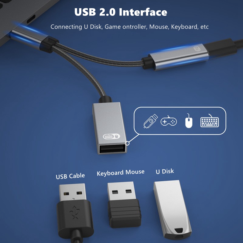 Adaptor multifungsi PD60W, Aud - Gaming Keyboard Type C ulasan dan harga