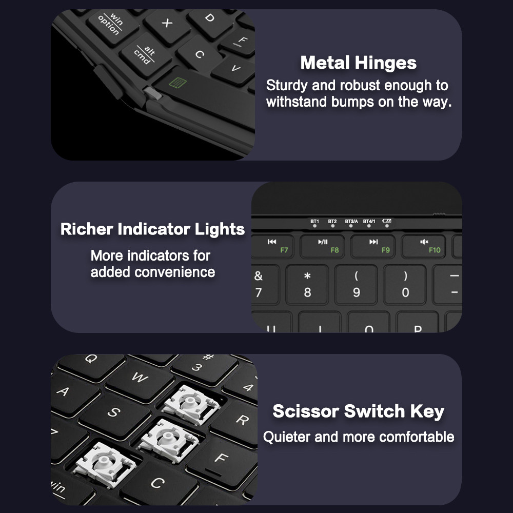 Keyboard Bluetooth Lipat JOMAA - Gaming Keyboard No Number Pad ulasan dan harga